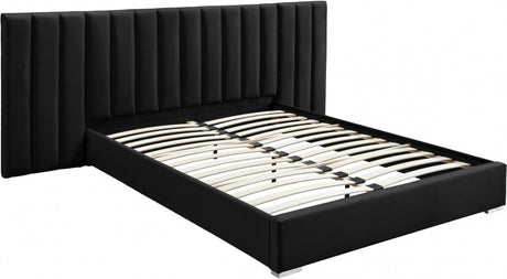 JESIQUE Black Velvet Bed