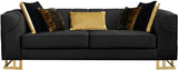 JOAO Black Luxury Sofa & Loveseat