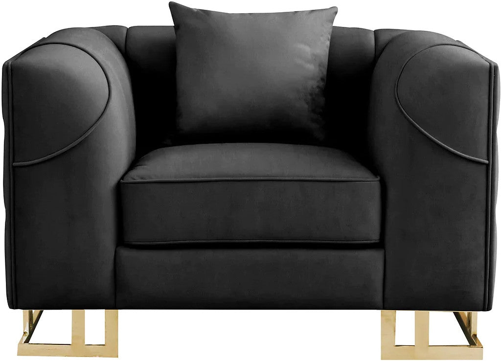 JOAO Black Luxury Sofa & Loveseat