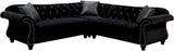 YULIETTE Black 99" Wide Sectional