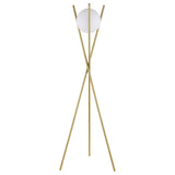 JURNEE Gold 22" x 65" Height Floor Lamp