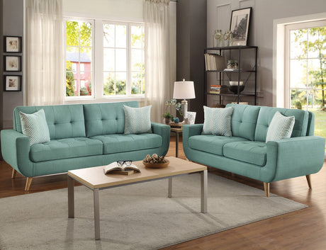 Jacky Teal Loveseat
