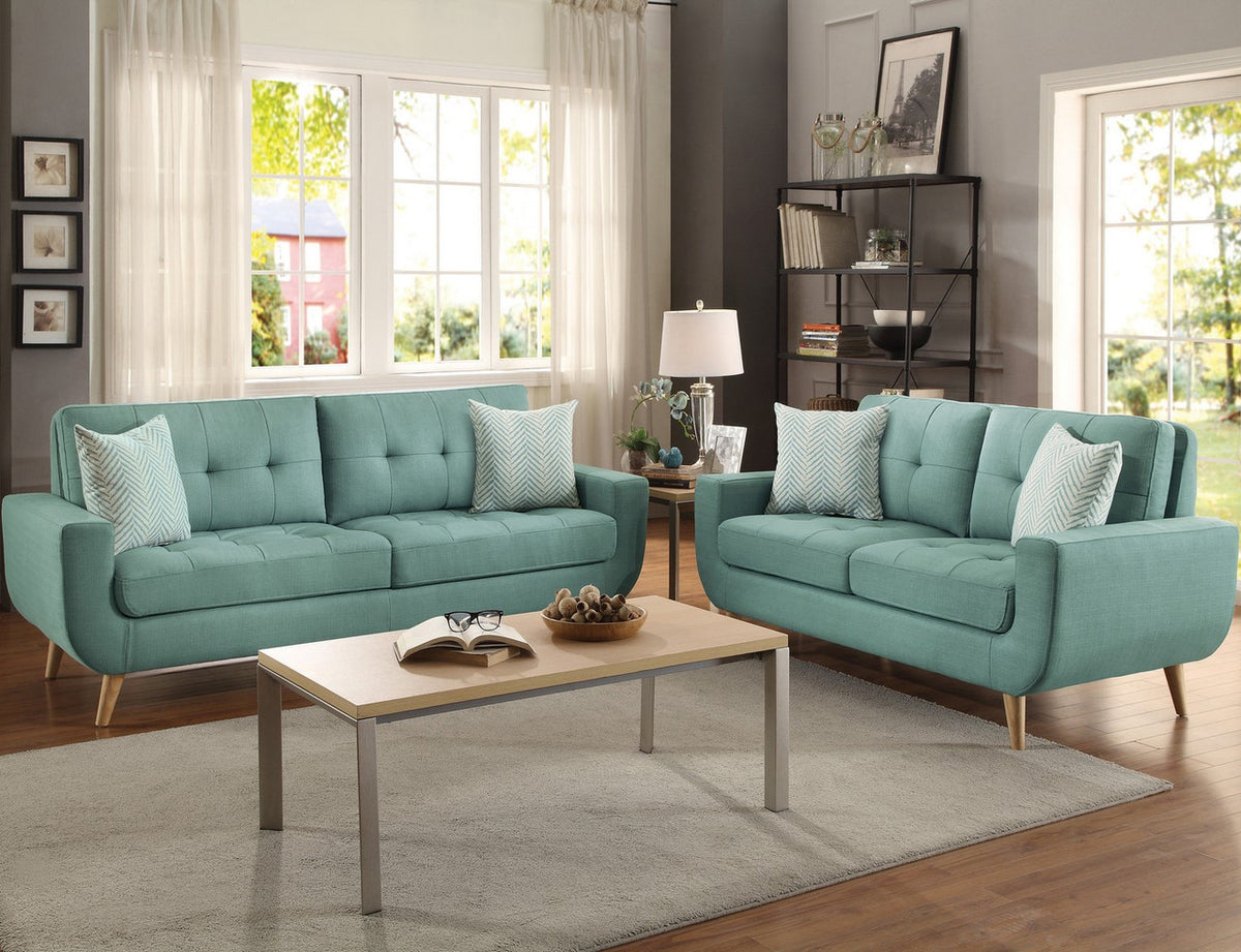 Jacky Teal Sofa