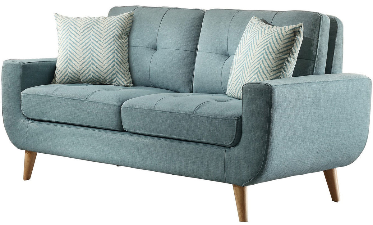 Jacky Teal Loveseat