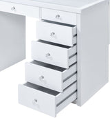 KAYSON White 47" Wide Vanity Desk and Mirror (RTA)