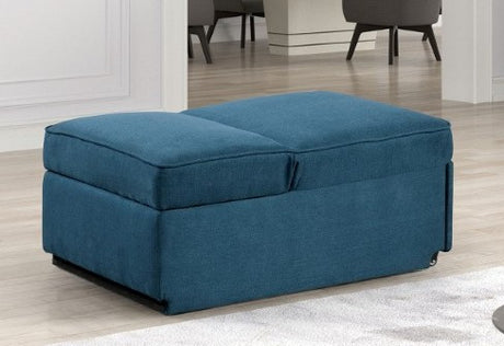 JAKE Blue 71" Wide Chaise Lounge Sofa Bed