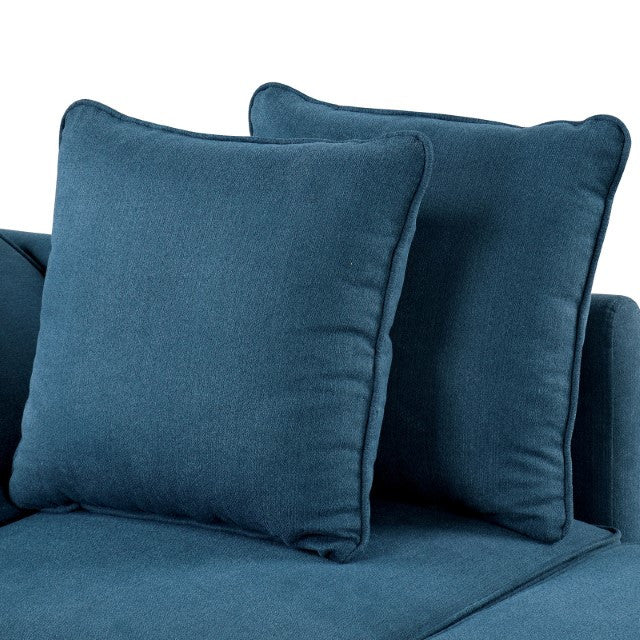 JAKE Blue 71" Wide Chaise Lounge Sofa Bed