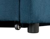 JAKE Blue 71" Wide Chaise Lounge Sofa Bed