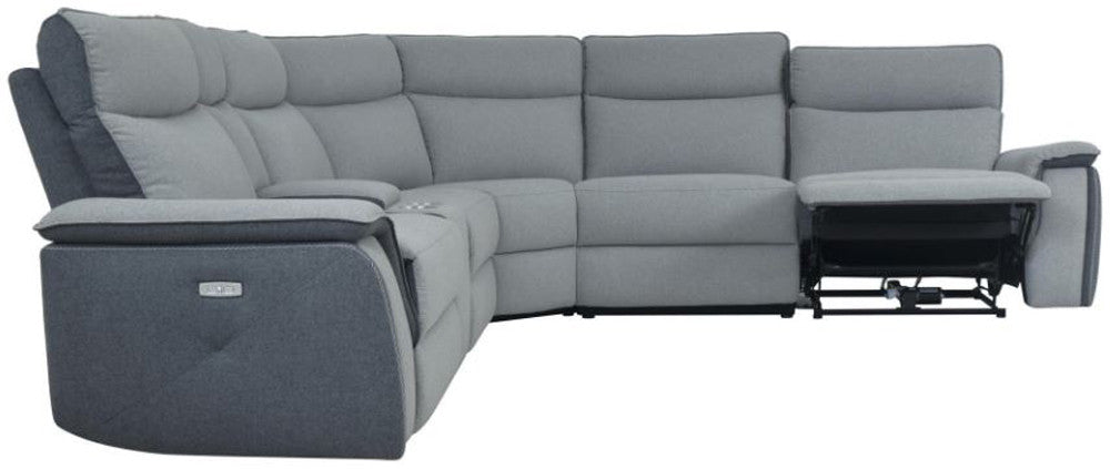 JAMIE Gray Powered Reclining Sectional