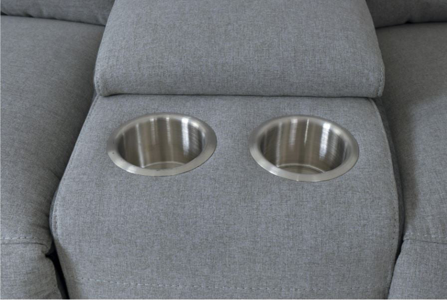 JAMIE Gray Powered Reclining Sectional