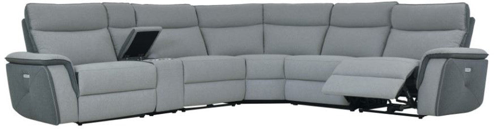 JAMIE Gray Powered Reclining Sectional