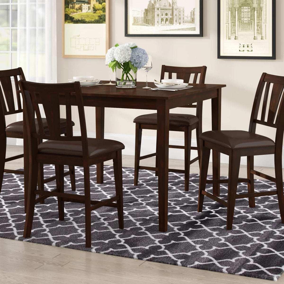 JAVANA 5 Piece Counter Height Set