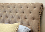 JENSEN Mocha Sleigh Bed