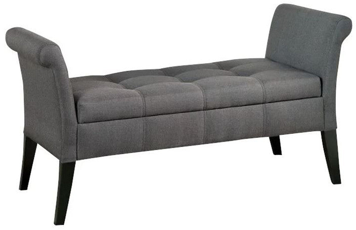 JESSICA Gray Storage Bench