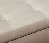 JESSICA Beige Storage Bench