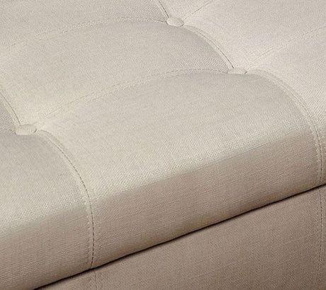 JESSICA Beige Storage Bench