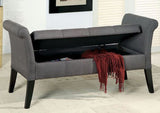 JESSICA Gray Storage Bench