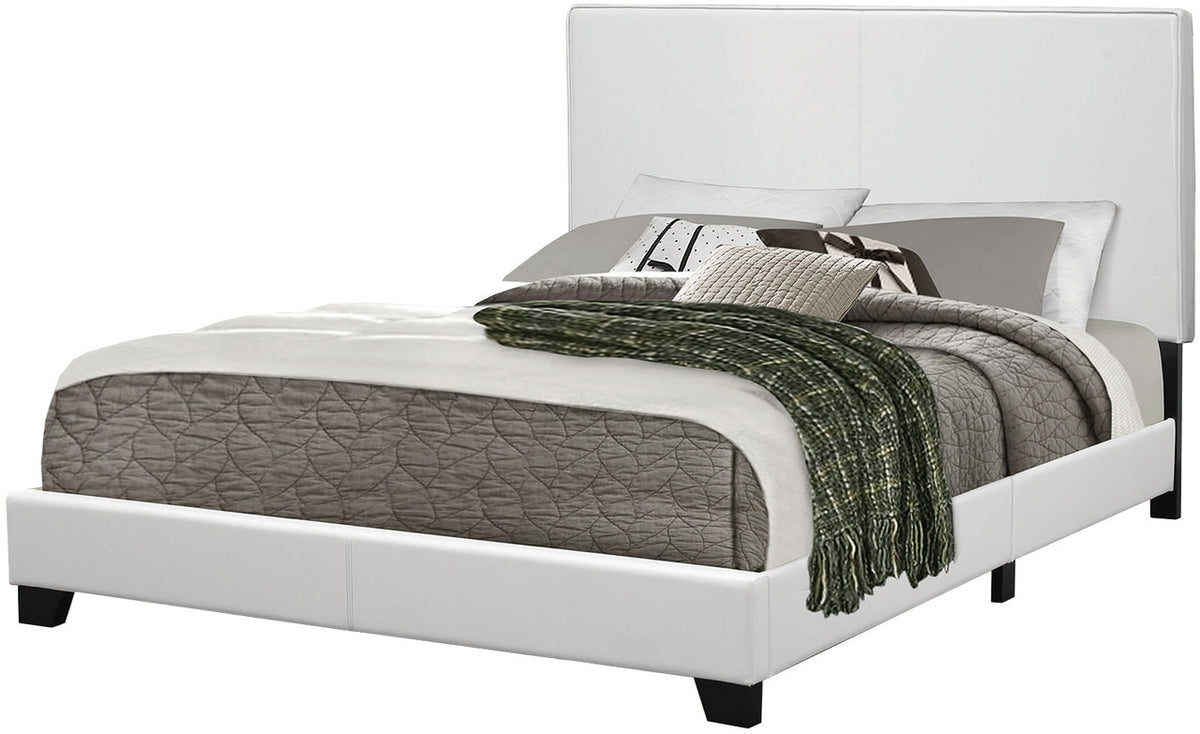 JOHAN White Platform Bed