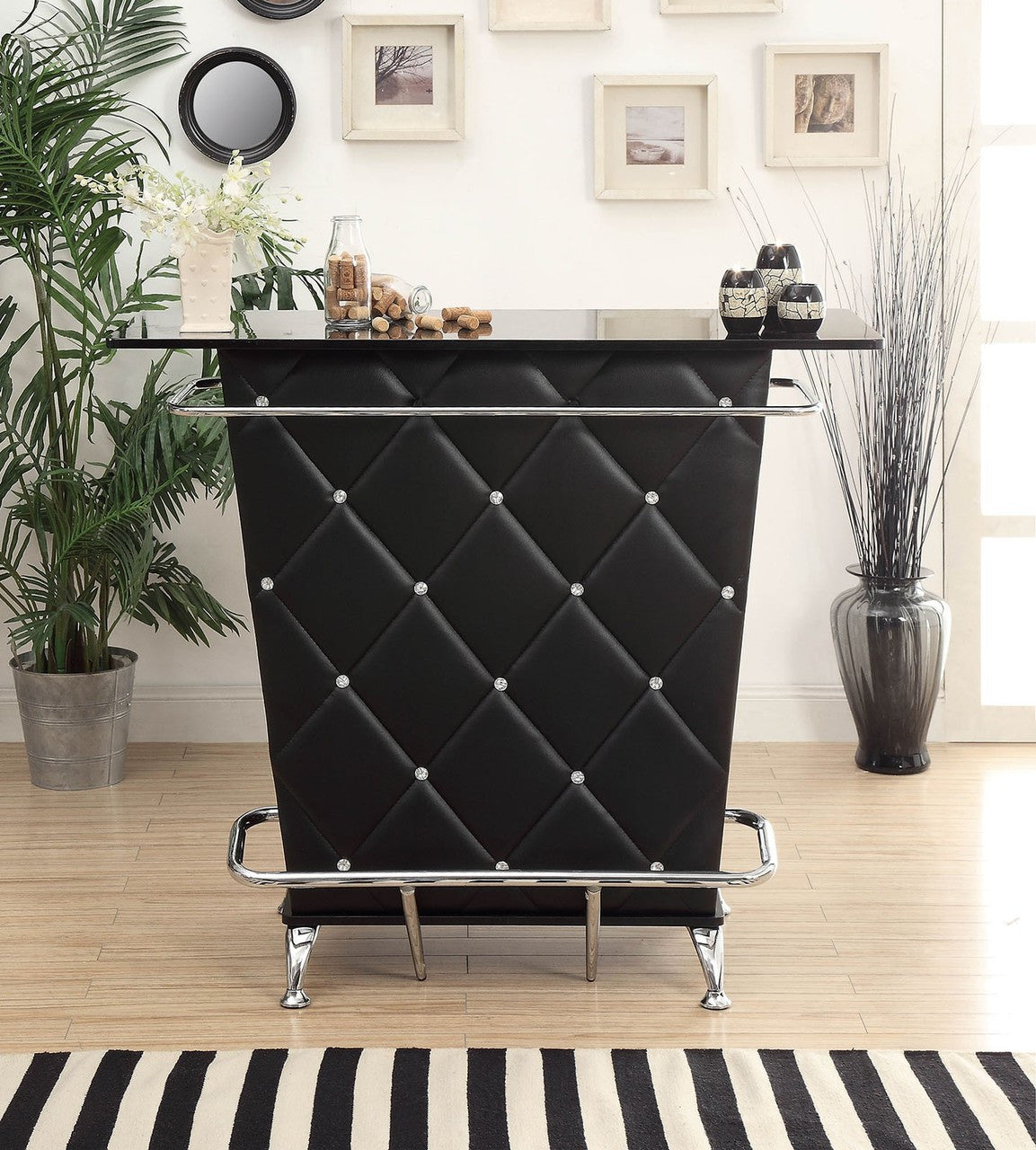 Joyce Black Bar Table