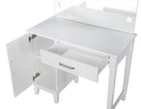 JUDY White 36" Wide LED Vanity & Stool (RTA)