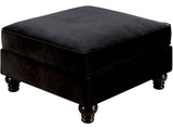 YULIETTE Black 32" Wide Ottoman