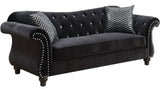 YULIETTE Black Sofa & Loveseat