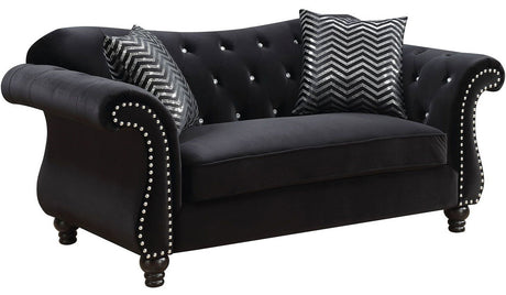 YULIETTE Black Sofa & Loveseat
