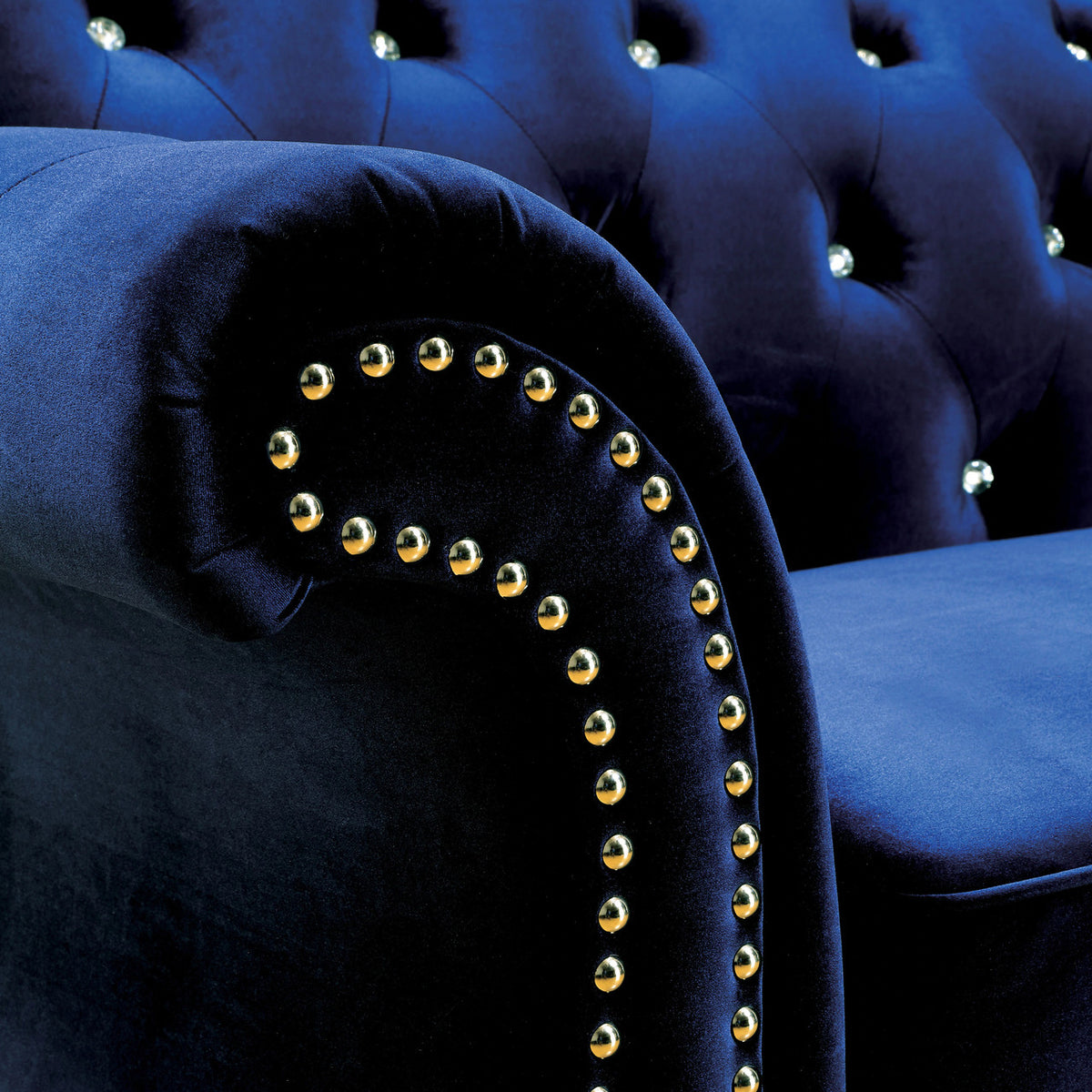 YULIETTE Blue Sofa & Loveseat