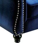 YULIETTE Blue 47" Wide Arm Chair