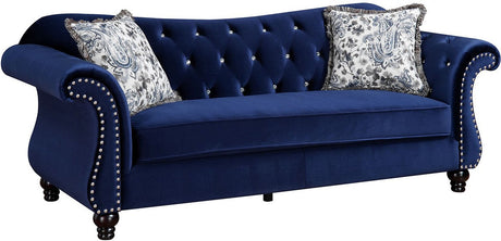 YULIETTE Blue Sofa & Loveseat