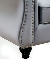 YULIETTE Gray 90" Wide Sofa
