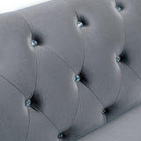 YULIETTE Gray 90" Wide Sofa