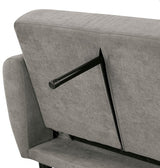 KADE Gray 81" Wide Adjustable Sofa Bed with USB