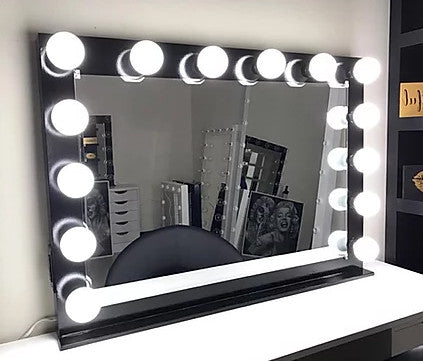 KAELI Black 42" Wide Vanity Mirror