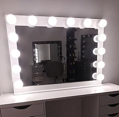 KAELI White 42" Wide Vanity Mirror