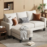 KALIMA Off White 71" x 48" Depth Reversible Sofa Chaise