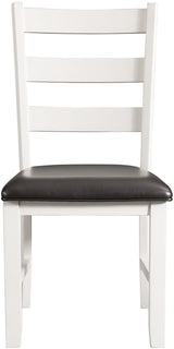 KALVEN White & Black 20" Wide Dining Chair