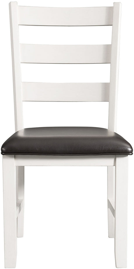 KALVEN White & Black 20" Wide Dining Chair