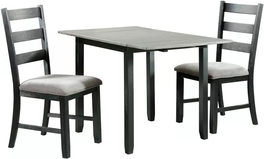 KALVEN Black & Gray 20" Wide Dining Chair