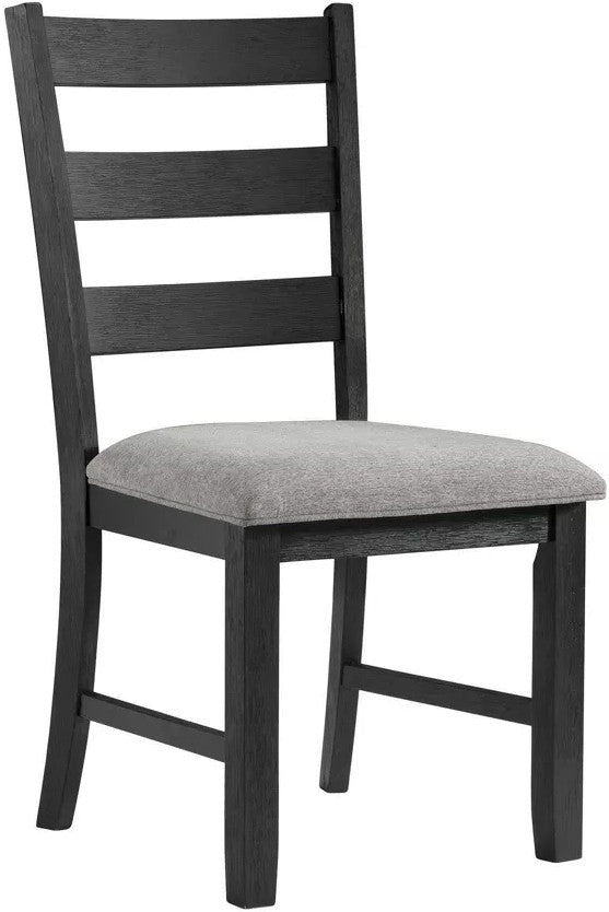 KALVEN Black & Gray 20" Wide Dining Chair