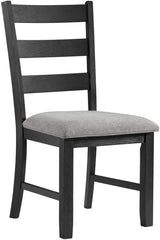 KALVEN Black & Gray 20" Wide Dining Chair