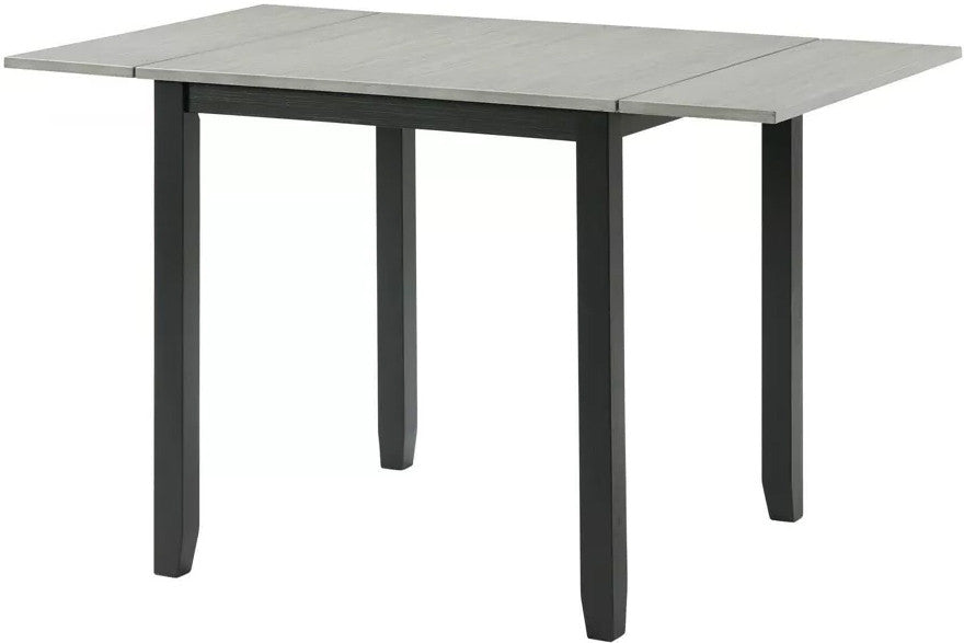 KALVEN Black & Gray 3 Piece Drop-Leaf Dining Set