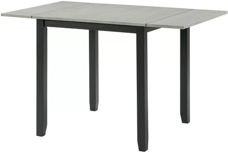 KALVEN Black & Gray 3 Piece Drop-Leaf Dining Set