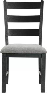KALVEN Black & Gray 3 Piece Drop-Leaf Dining Set