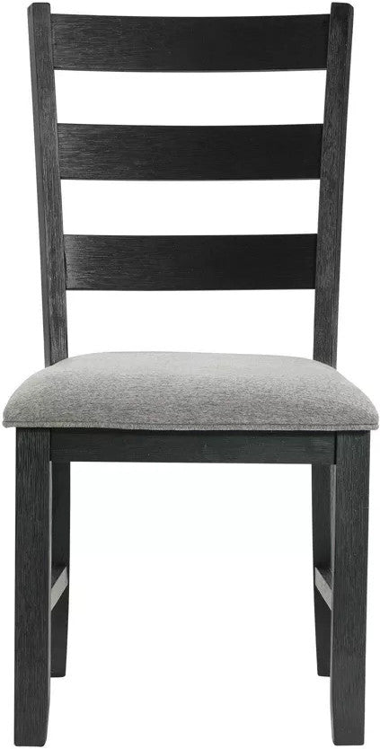 KALVEN Black & Gray 3 Piece Drop-Leaf Dining Set