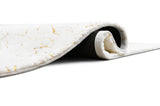 KALYNA White & Gold  5' x 7' Area Rug