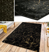 KALYNA Black & Gold  5' x 7' Area Rug