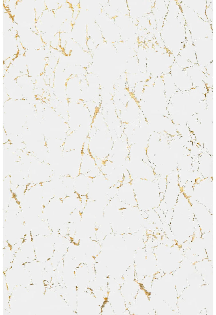 KALYNA White & Gold  5' x 7' Area Rug