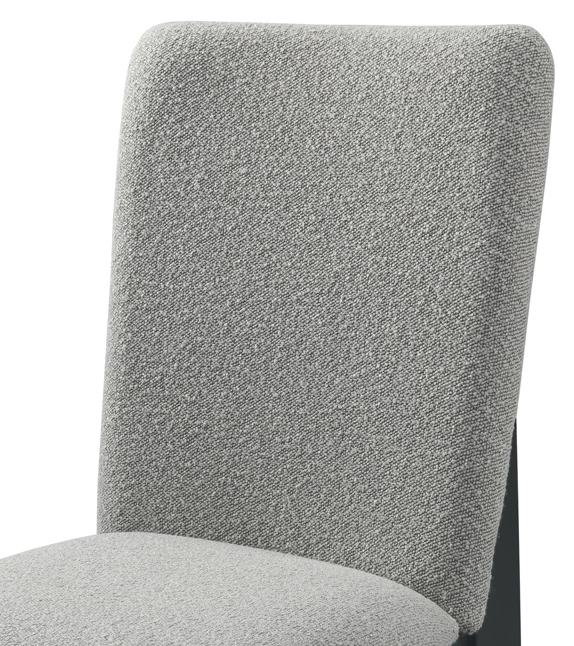 KARIM Black & Gray Boucle 5 Piece Dining Set