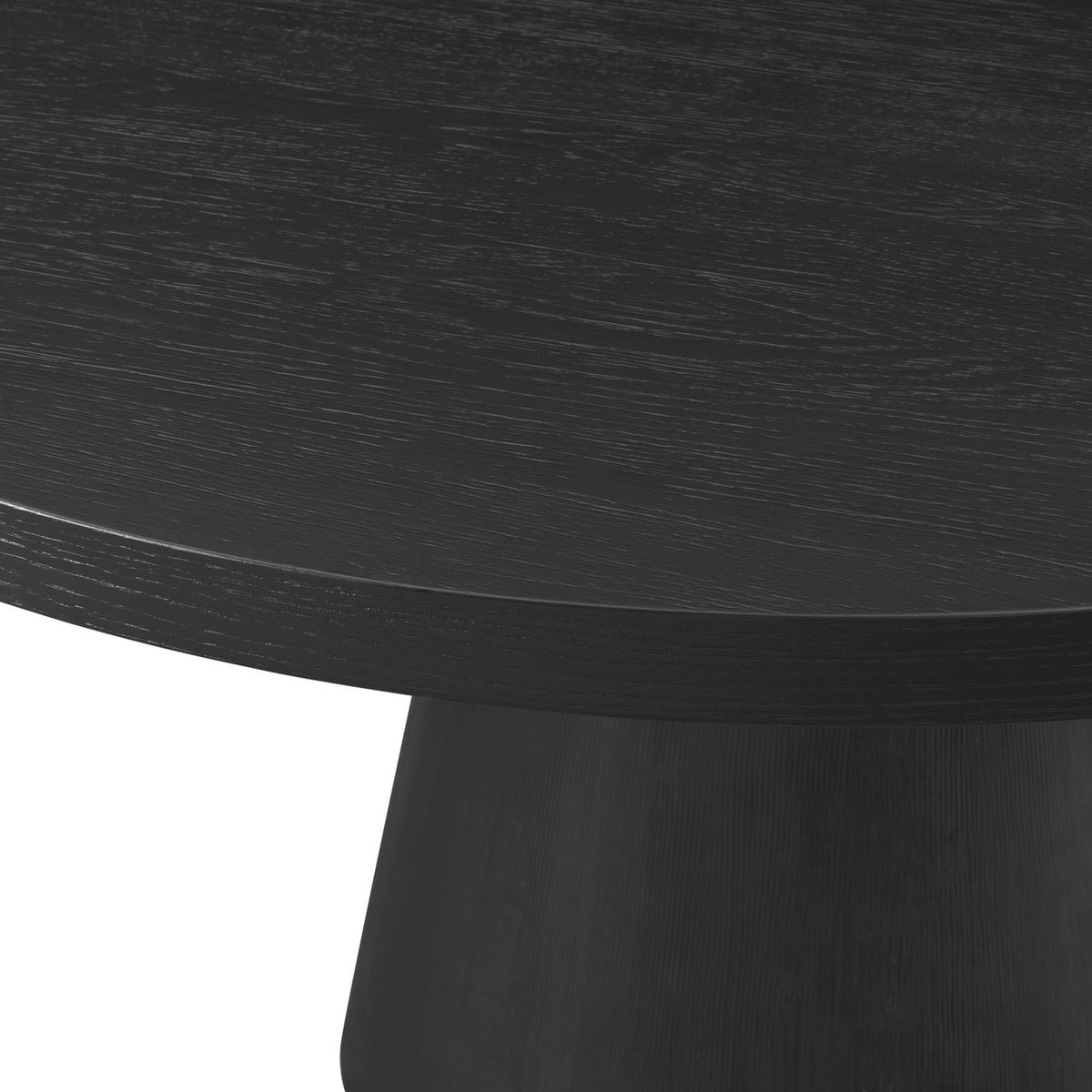 KARIM Black & Gray Boucle 5 Piece Dining Set